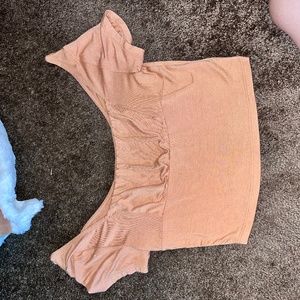 Ruffly Orange Crop Top